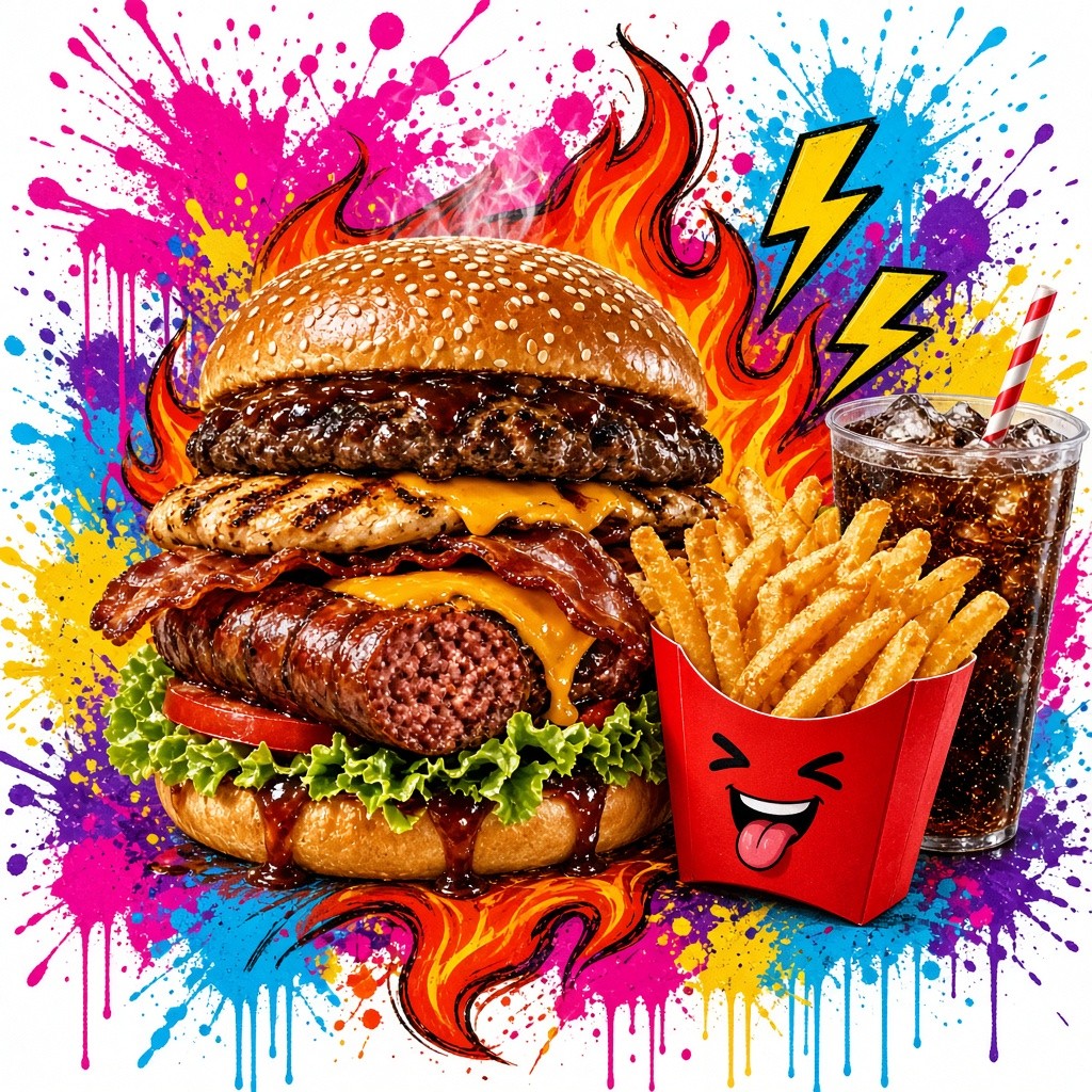 Hamburguesa Mega 3